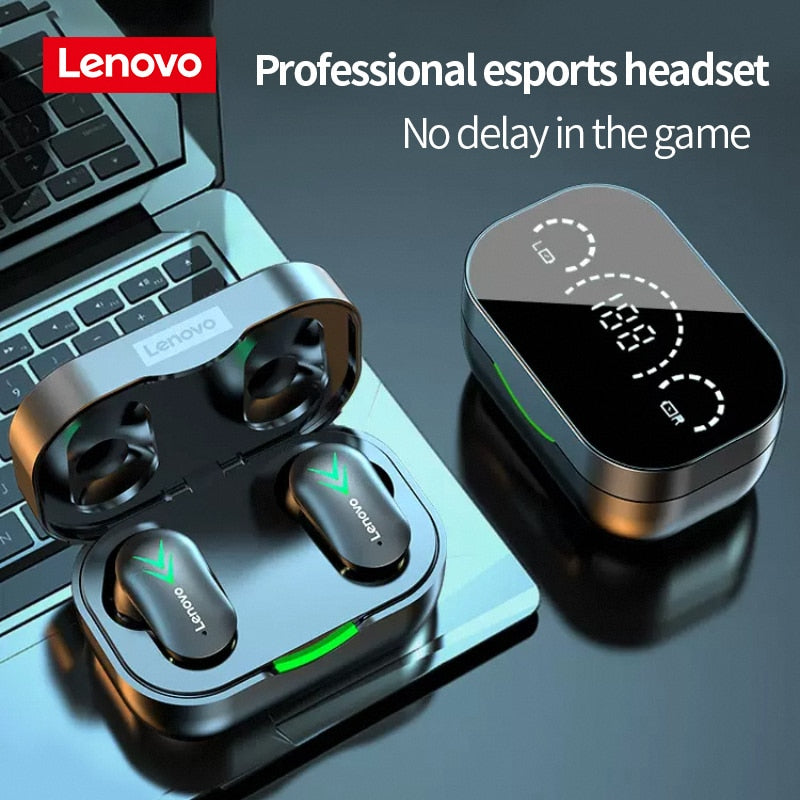 Lenovo XT82 Wireless Bluetooth Headset Mini Game Gaming Power Display Super Long Battery Life Eat Chicken Without Delay