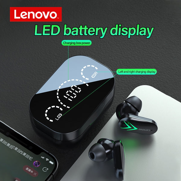 Lenovo XT82 Wireless Bluetooth Headset Mini Game Gaming Power Display Super Long Battery Life Eat Chicken Without Delay