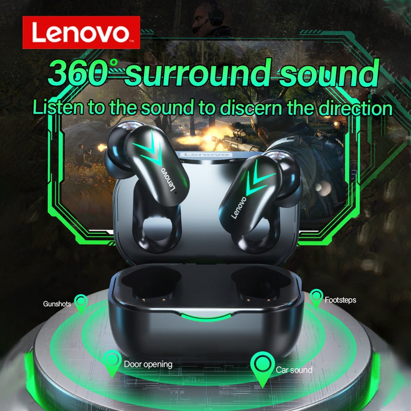 Lenovo XT82 Wireless Bluetooth Headset Mini Game Gaming Power Display Super Long Battery Life Eat Chicken Without Delay