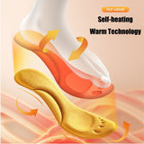 Self Heated Thermal Insoles for Feet Warm Memory Foam Arch Support Insoles for Women Winter Sports Shoes Self-heating Shoe Pads